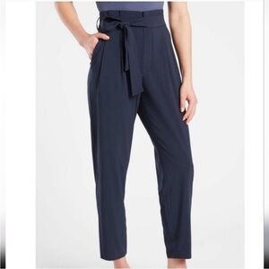 Athleta Skyline Pant II High-Waist Tie-Belt - Navy